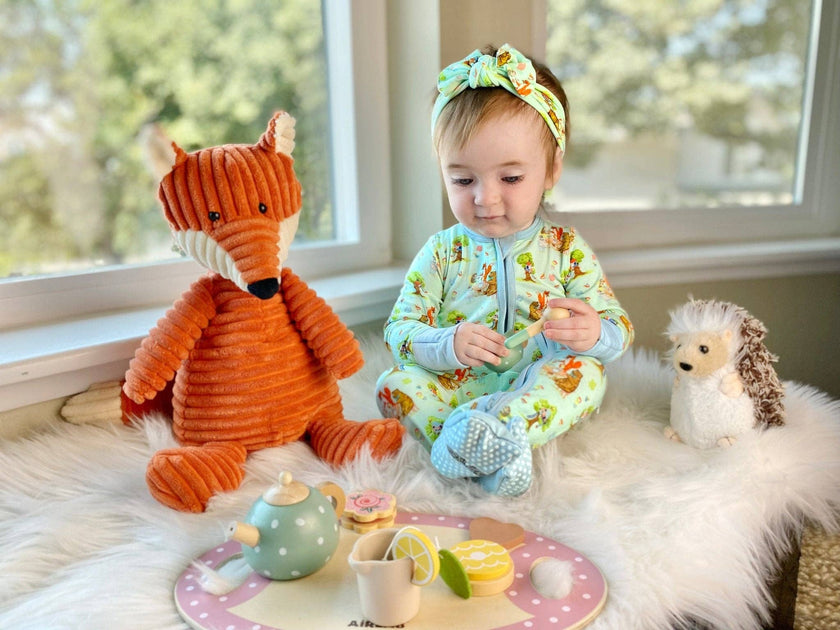 Tree House Tea Party Bamboo Hair Bow