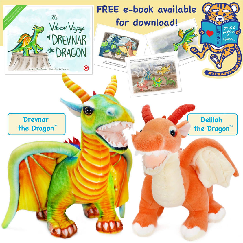 Drevnar The Dragon | 29 Inch Stuffed Animal Plush