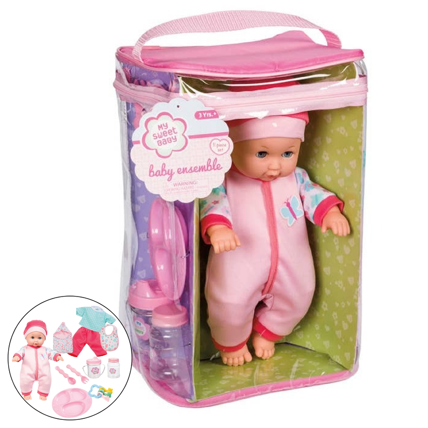 My Sweet Baby Deluxe Baby Ensemble 12-Piece Doll Playset
