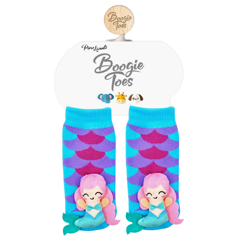 Rainbow Mermaid Rattle Socks