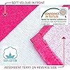 Flamingo Stripes Velour Beach Towel
