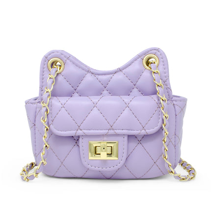 Girls Tiny Quilted Treasure Purse