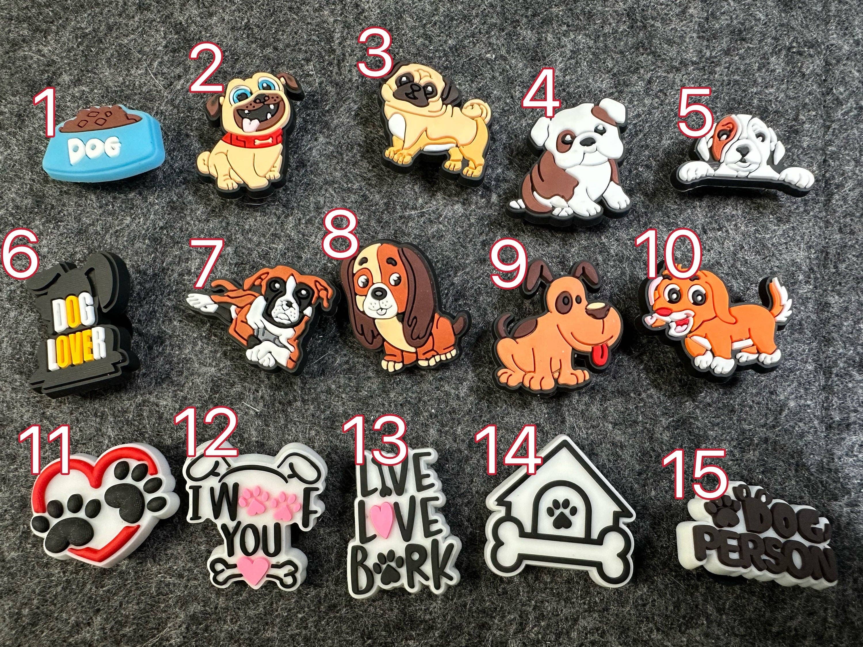 Dog and Cat Shoe Charms
