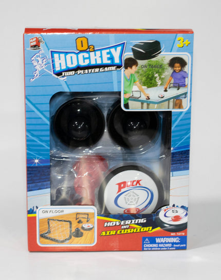 O2 Hockey Toy - Play Anywhere Air Hockey Game Set