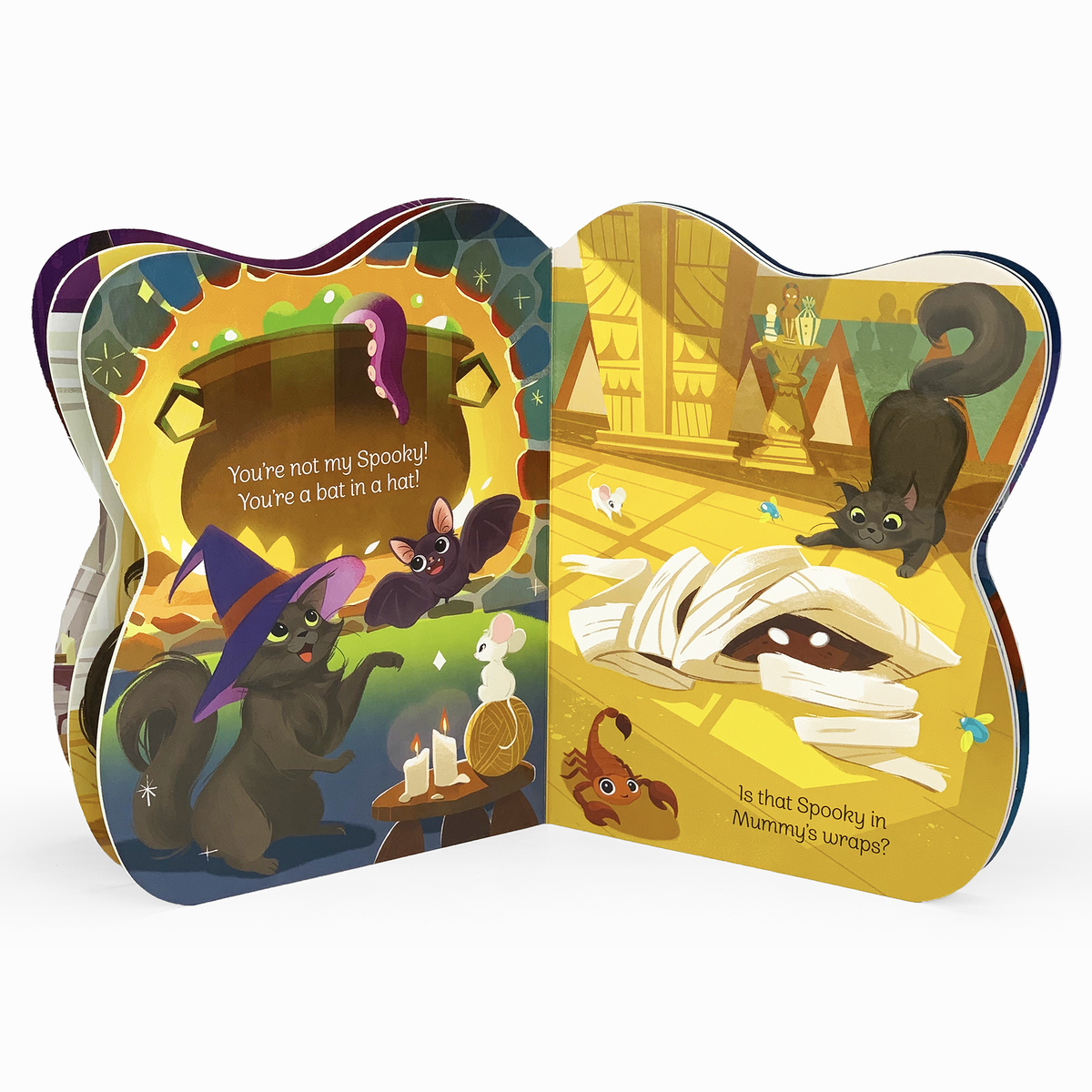 Spooky Little Kitten Shaped Halloween Board Book