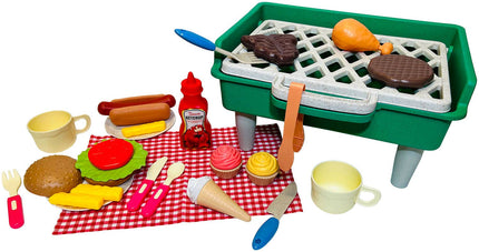 Unleash playtime anytime with our 'On-the-Go BBQ' portable playset for little grill masters-in-training! Perfect for tiny hands and big imaginations, it's a sizzling adventure wherever the day takes your little ones. Material: PP Plastic Packaging: Hand Tag Recommended for ages 3+