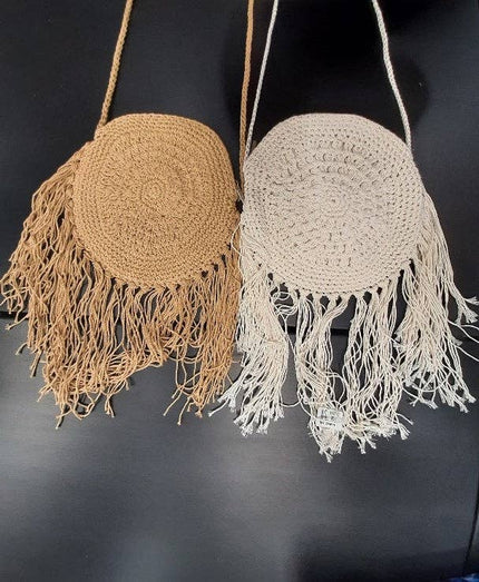 Fringed Crochet Purse
