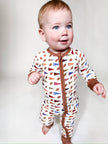 Varsity Football Flags  - LS Convertible Zip PJs