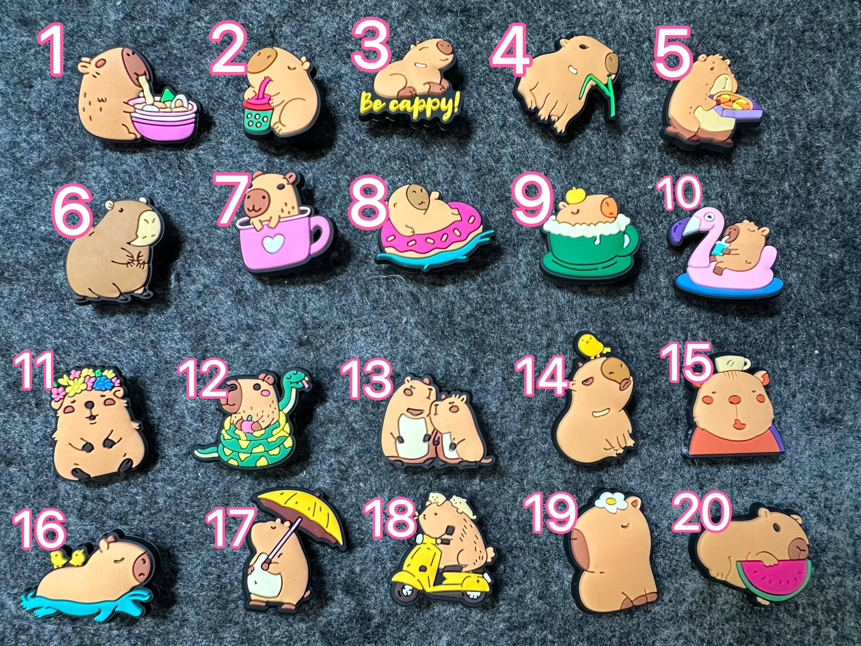 Capybara Shoe Charms