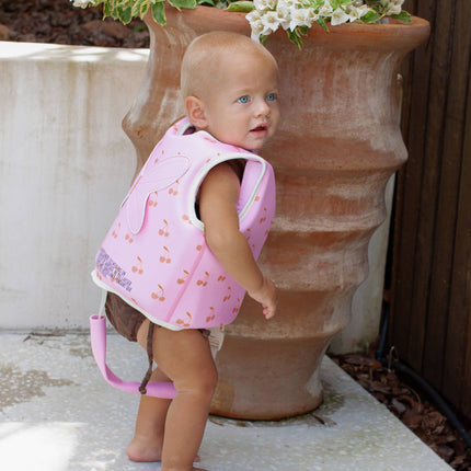Kids Swim Vest Cotton Candy Cherry 33 lbs.