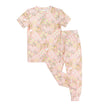 Spring Meadow Two-Piece Bamboo Short Sleeve Pajama Kids Pants Set