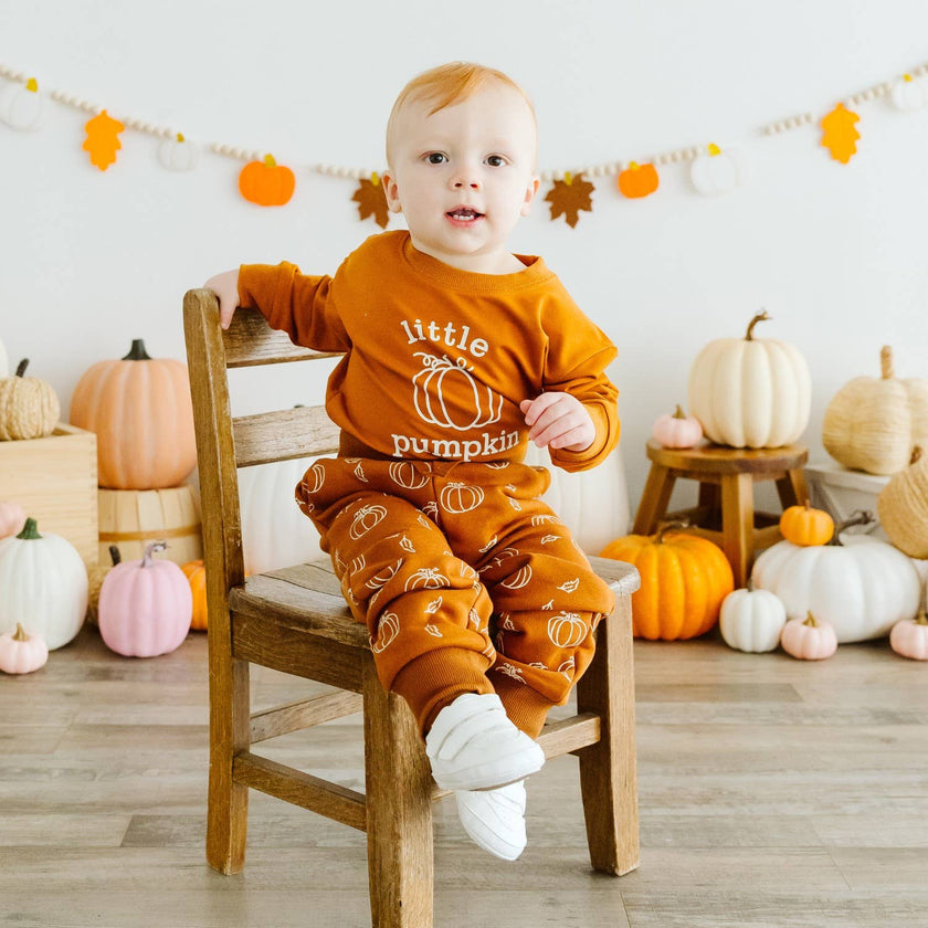 Little Pumpkin Long Sleeve Romper - Baby Clothes - Fall