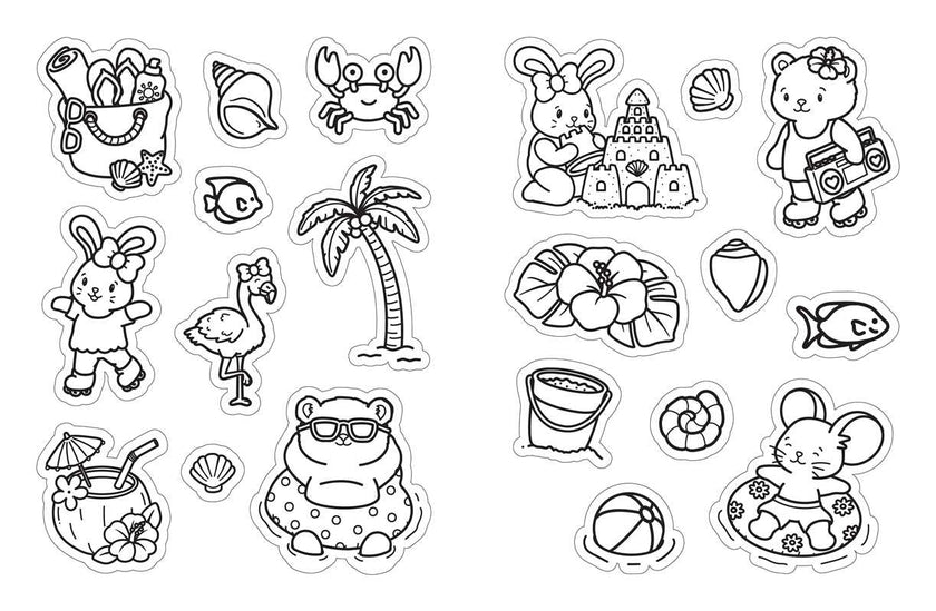 Color Your Own Stickers Book