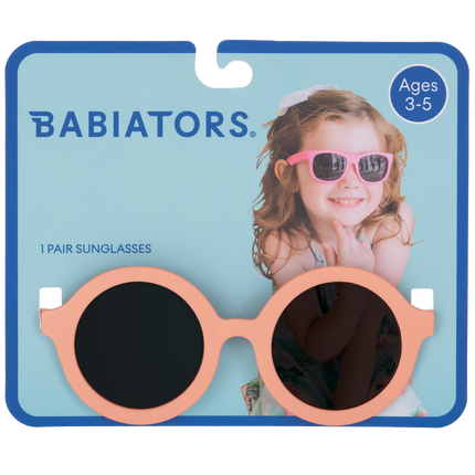 Peach Euro Round Kids Sunglasses