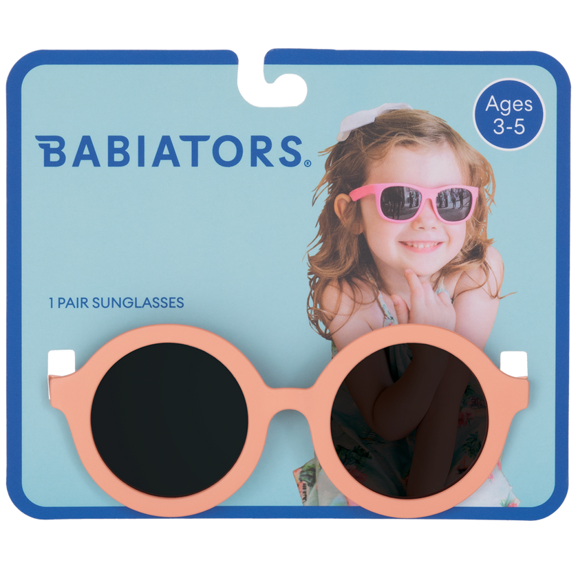 Peach Euro Round Kids Sunglasses