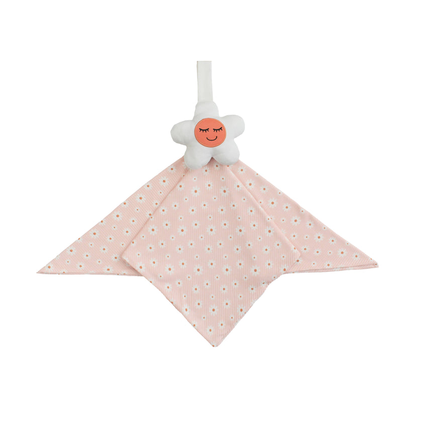 Pink Daisy Bamboo Baby Lovey