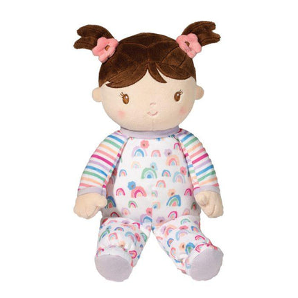 Doll Isabelle Rainbow Stripe Plush Stuffy Stuffed Doll