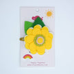 Sunny Flower Kids Hair Clip- Yellow and Green