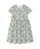 Hydrangeas Bamboo Short Sleeve Pocket Dress