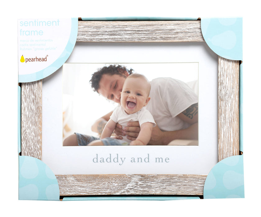 Daddy and Me Sentiment Frame, Rustic