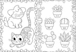 Color Me Cute! Coloring Book with Rainbow Pencil by