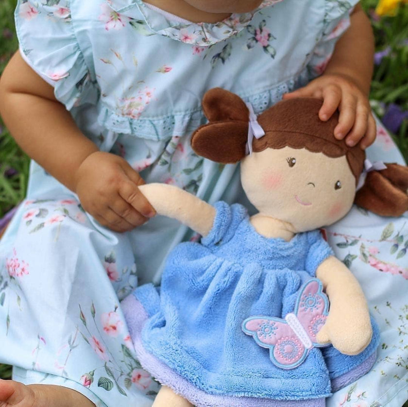 Pari Brown Hair with Blue and Purple Dress W/ Display Box