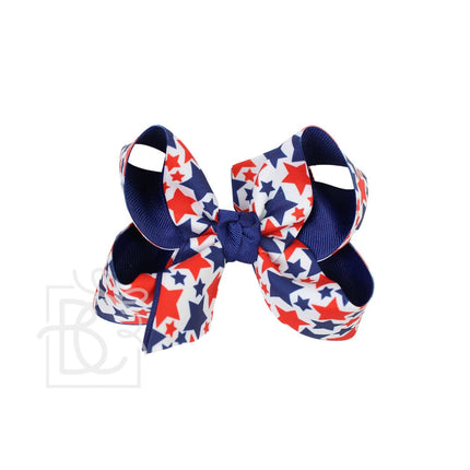Layered Patriotic Star Bow