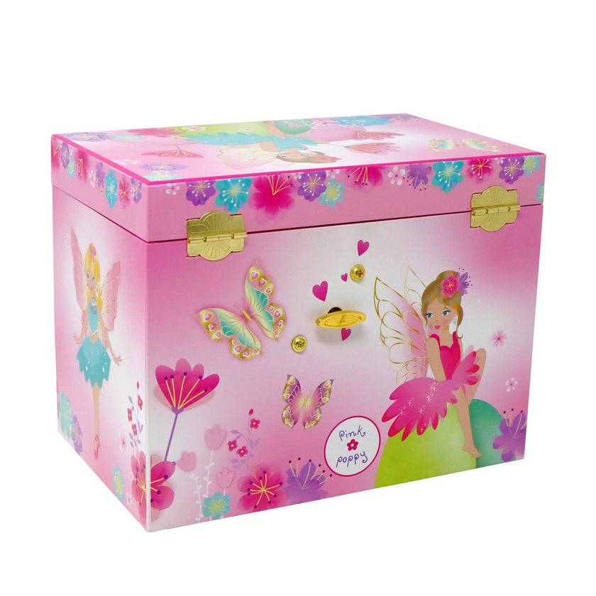Fairy Butterfly Friends Medium Musical Jewelery Box