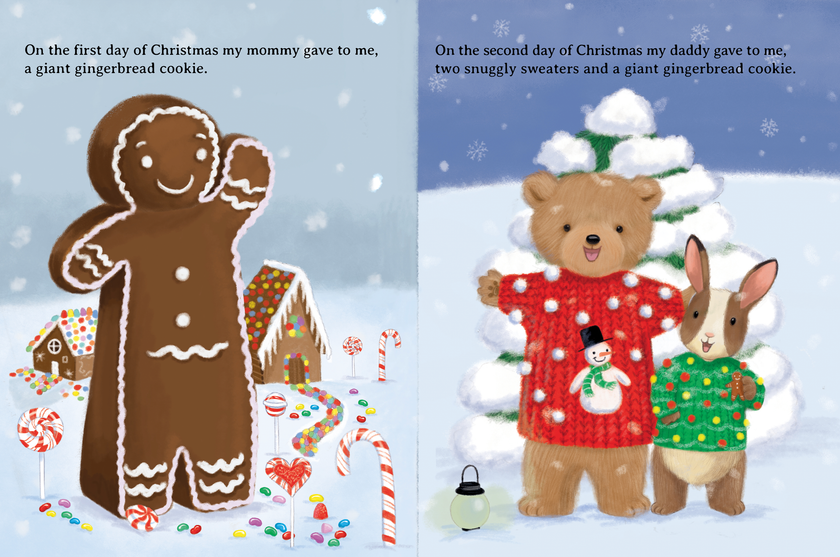 12 Days of Christmas- Children's Holiday Padded Board Book