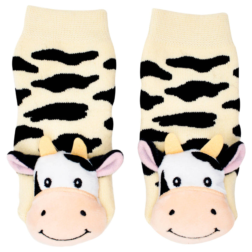 Bella The Cow Boogie Toes - Baby Rattle Socks