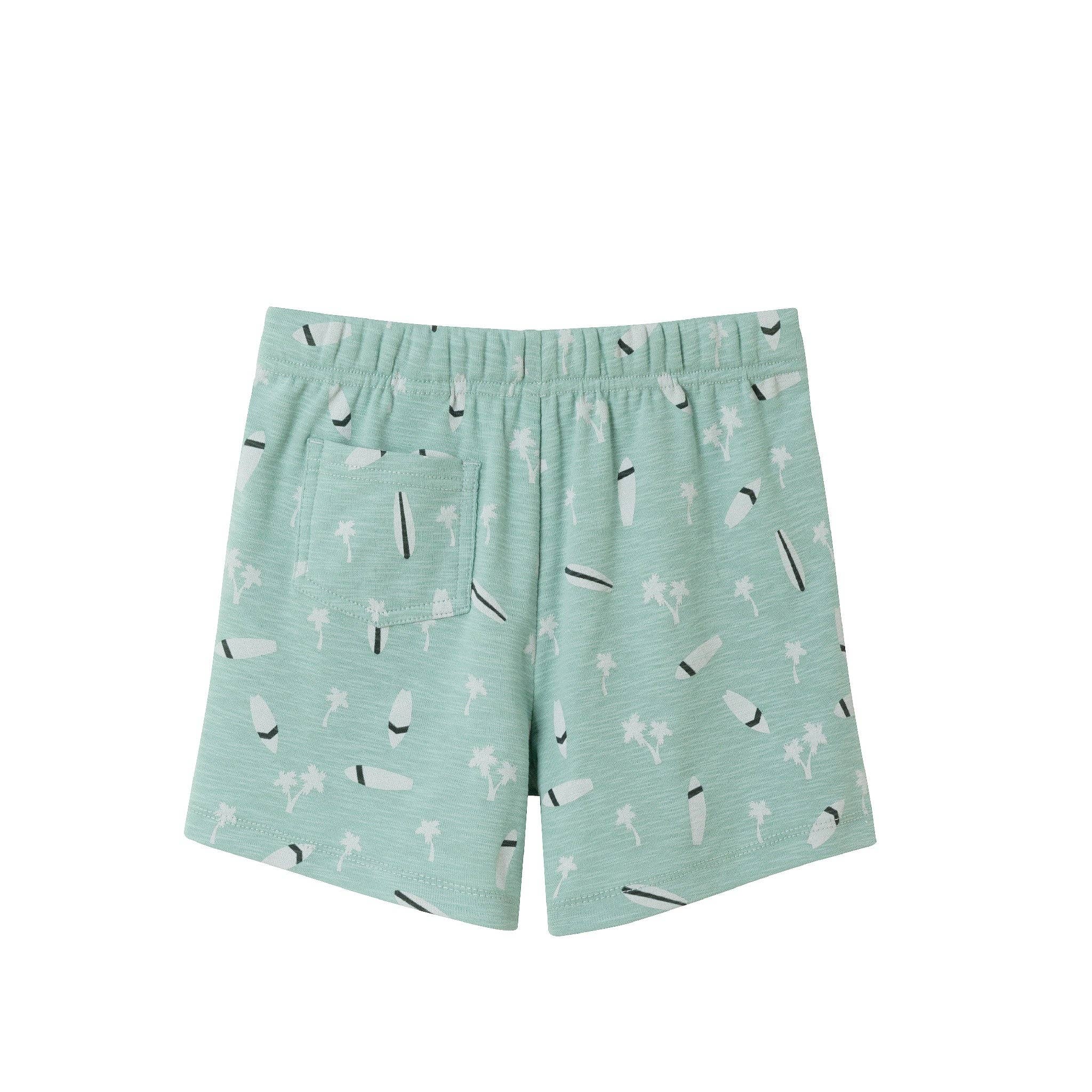 Light Green Henley Set | Washed Surfboard