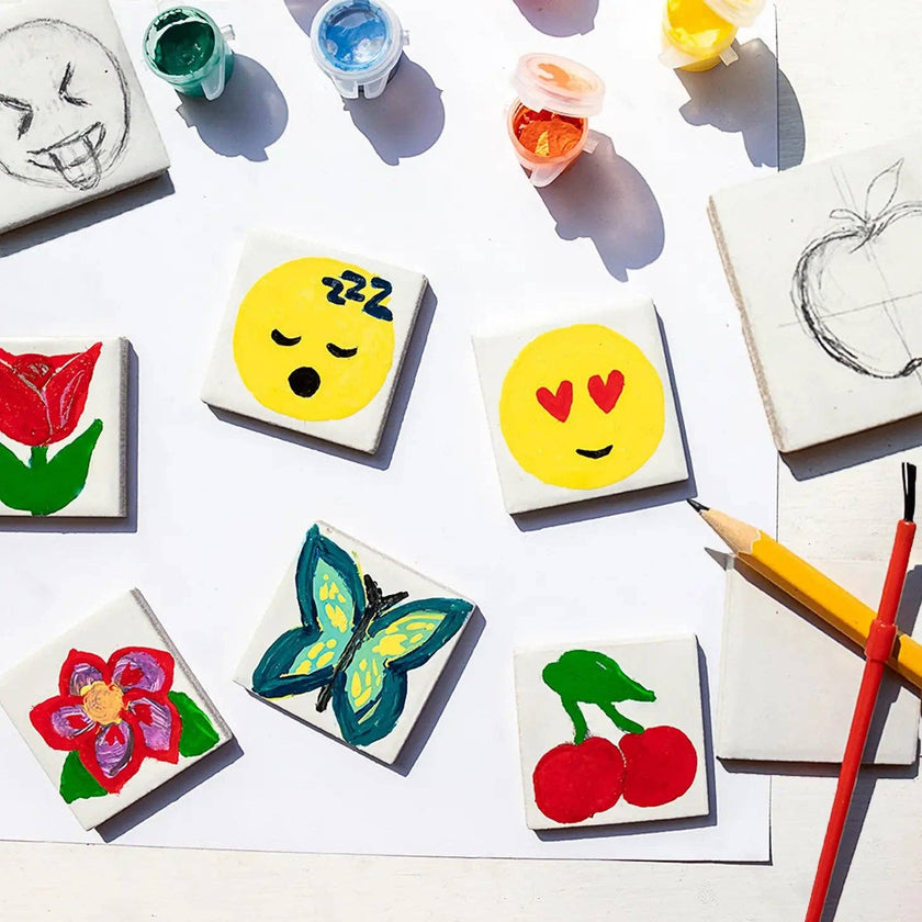 Magnetic Mini Tile Art - Make Your Own Paint Art Craft Set Toy for Kids