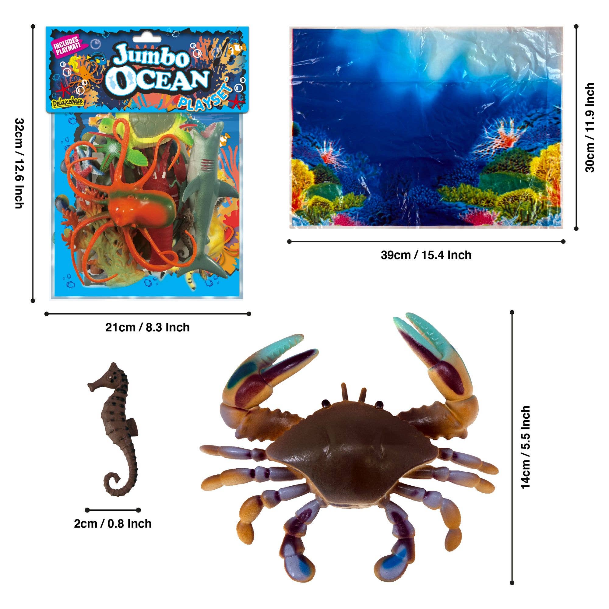 Jumbo Playsets - Ocean Figurines Toy Set