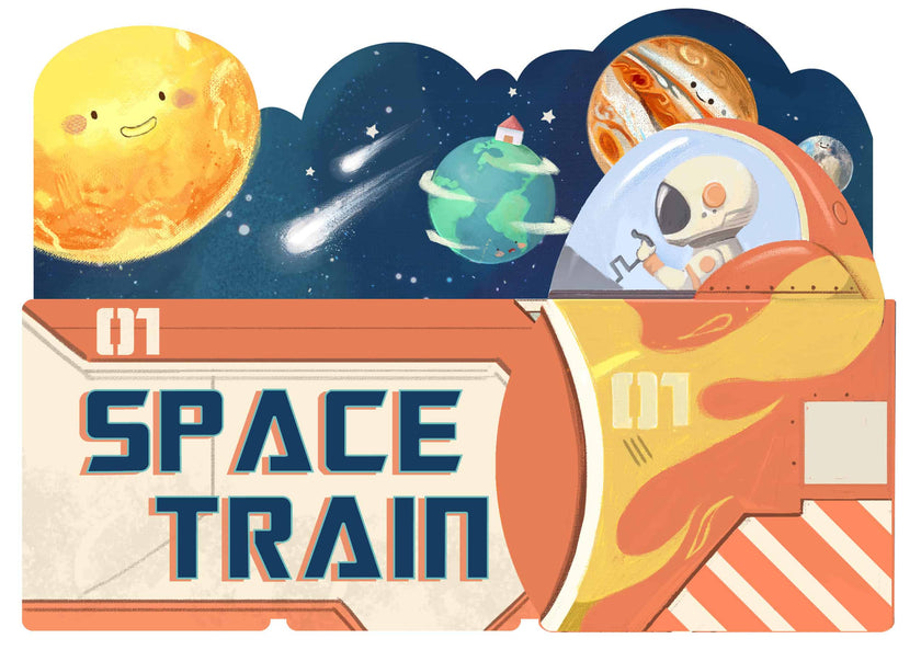 Space Train Board Book