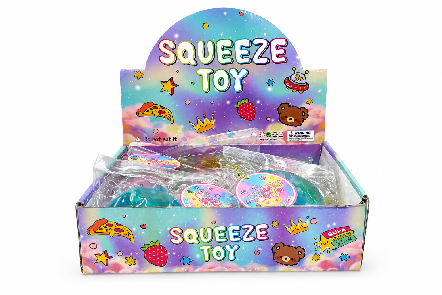 Colorful Coconut Oil Squeeze Ball Squishy Toy