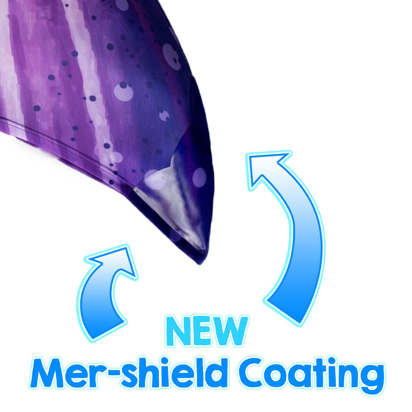 Paradise Purple Mermaid Tail + Monofin Set for kids, girls, teens, and women (pool toy)