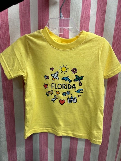 Florida Doodles Playful Icons T-Shirt