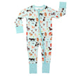 Dogs Bark Pets Bamboo Baby Pajamas Convertible Footie