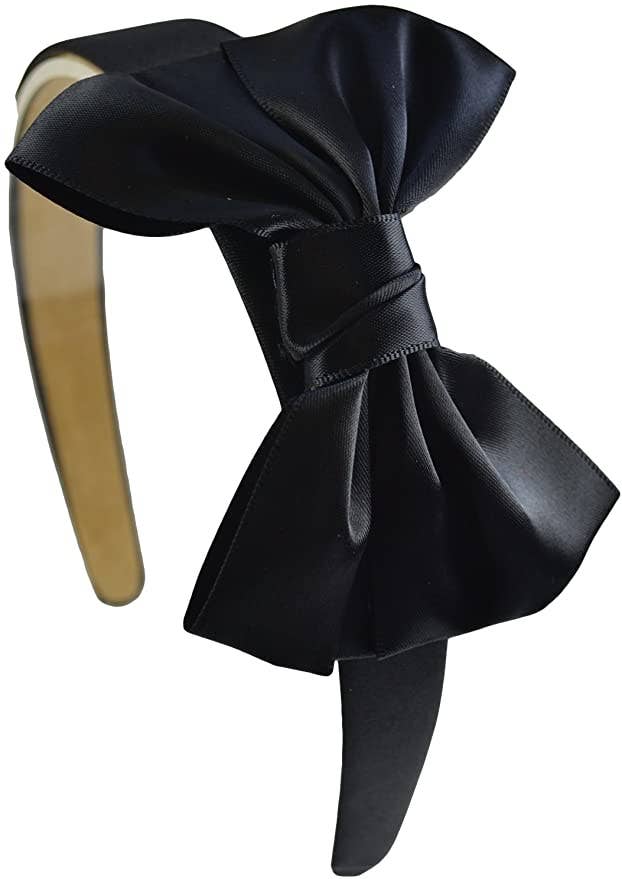 Girls Satin Bow Arch Headband -Assorted