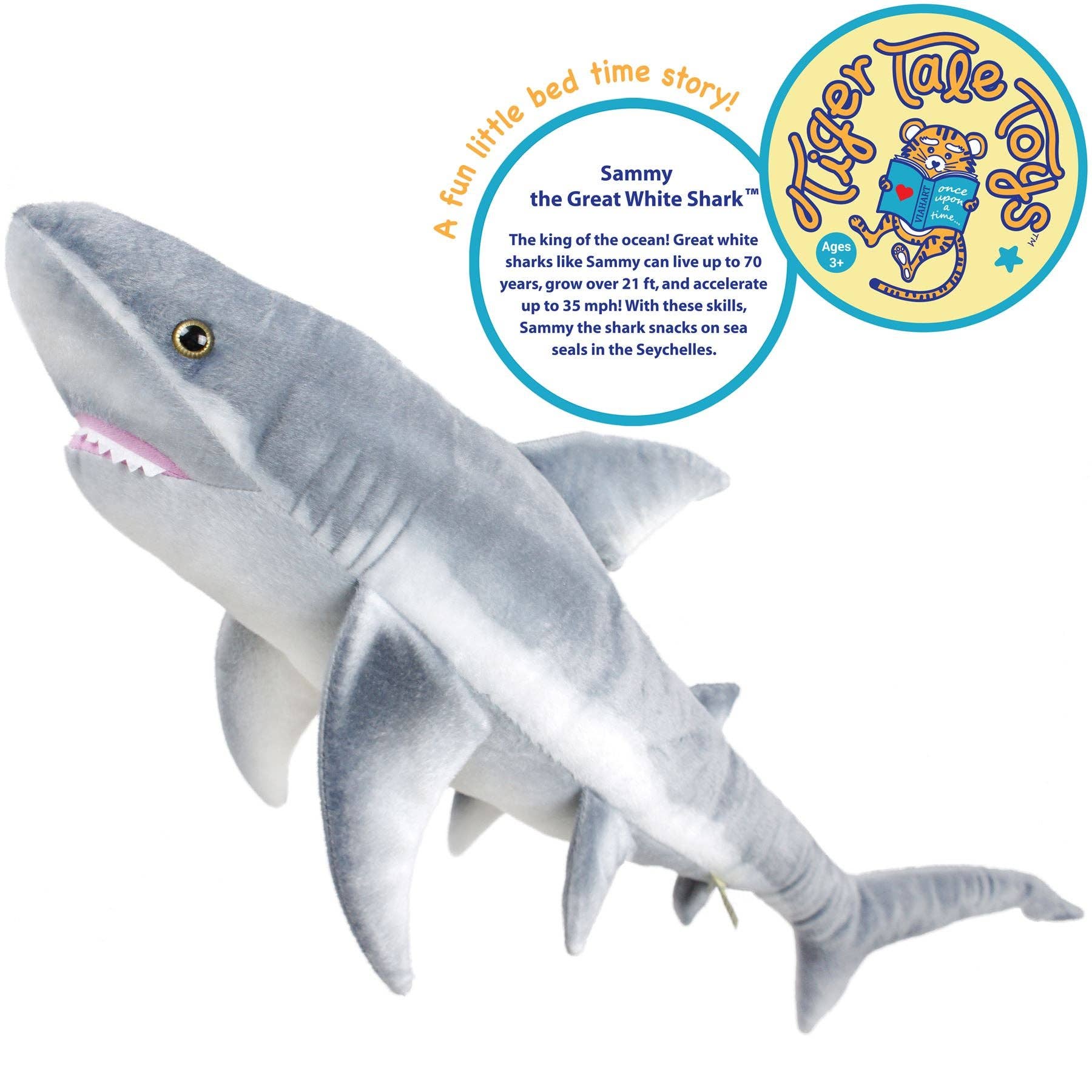 Sammy The Shark 36 Inch Stuffed Animal Plush