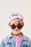 Jet Black Keyhole Baby and Kid Sunglasses: Ages 3-5