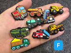 Construction Vehicle Shoe Charms