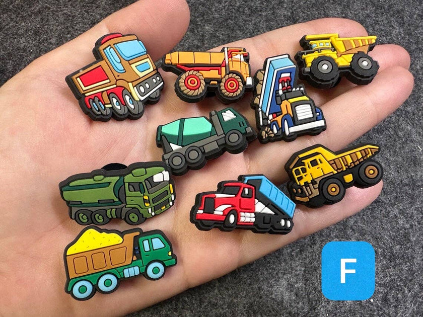 Construction Vehicle Shoe Charms