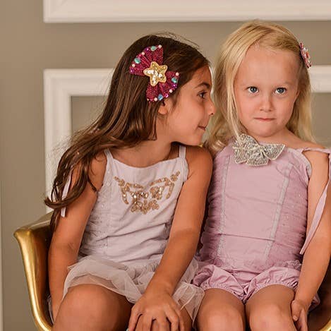 Tulle Starfish Hair Clip- Pink