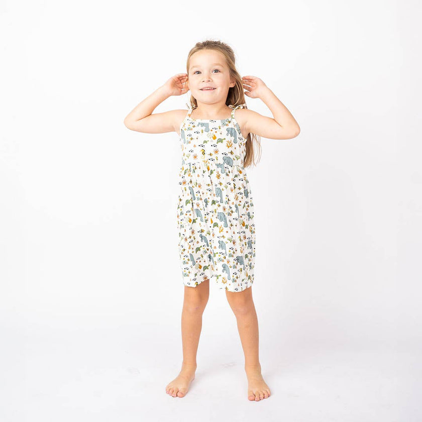 Manatee Bamboo Sundress in Baby and Toddler Sizes