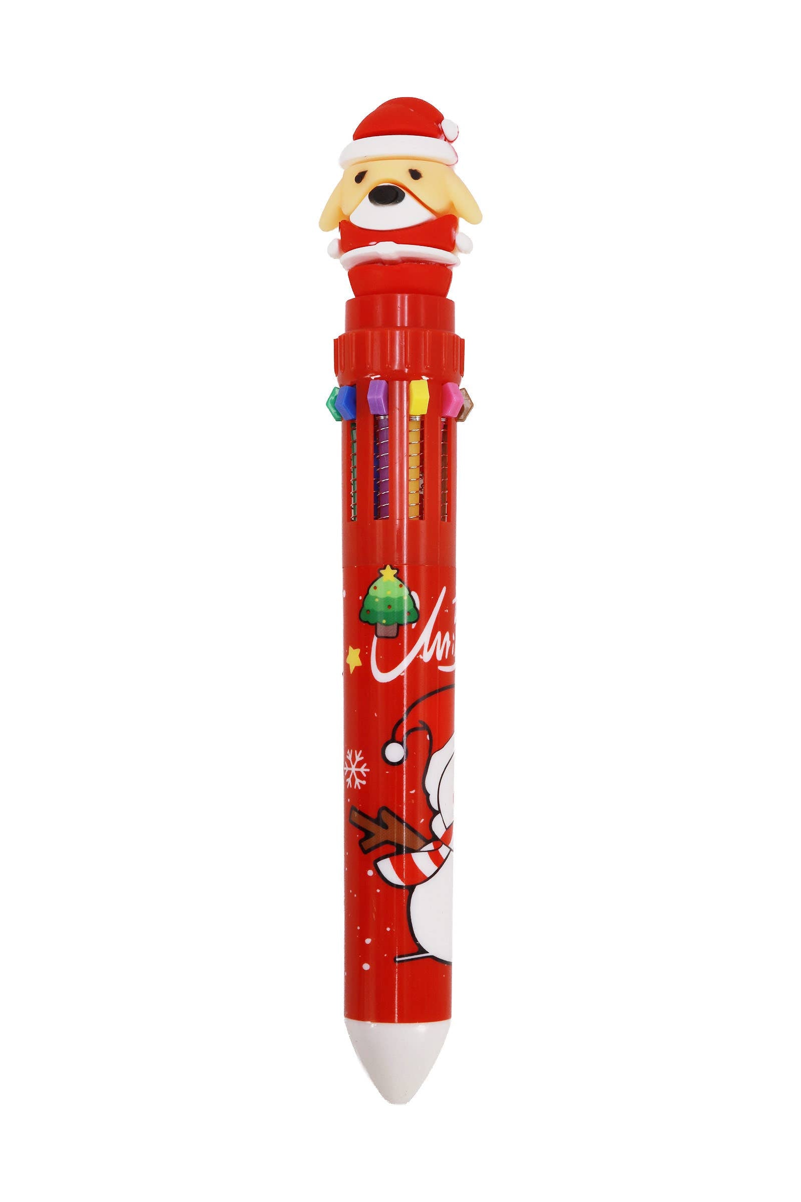 Cute Christmas 10-in-1 Multicolor Pen