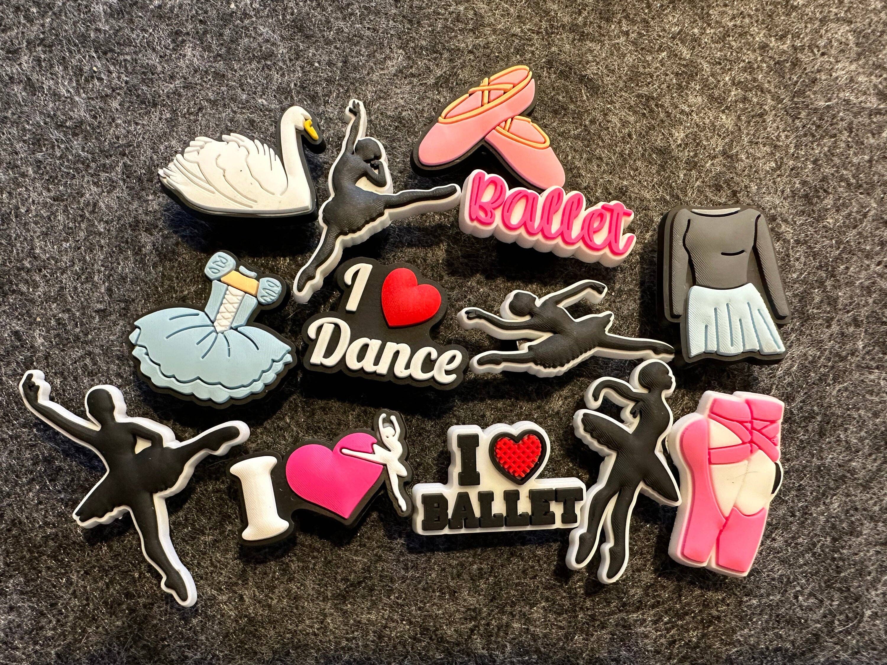 Pick your own Dance Ballet theme shoe charms
