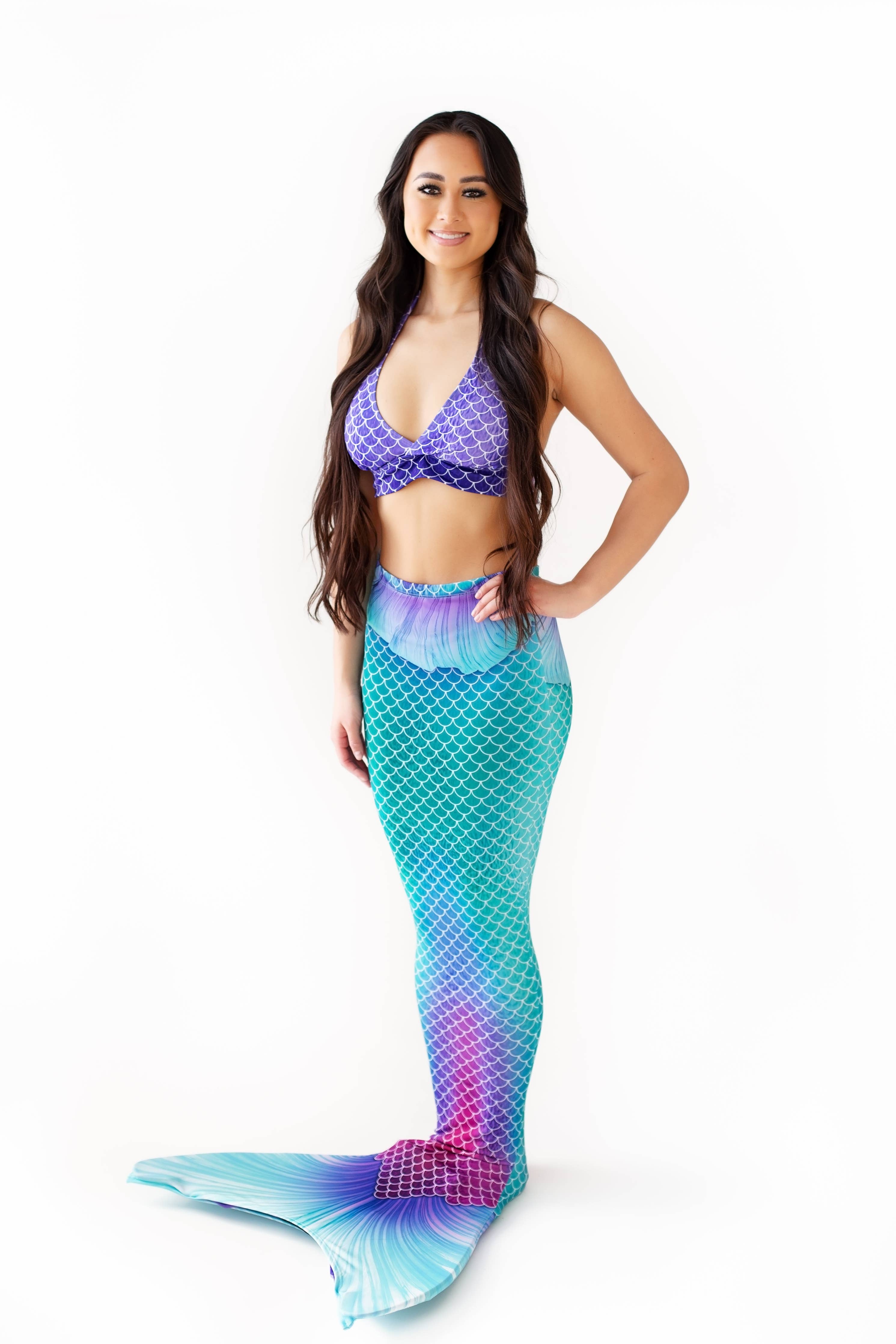Mermaid Magic Mermaid Tail + Monofin Set for kids, girls, teens, and women (pool toy)