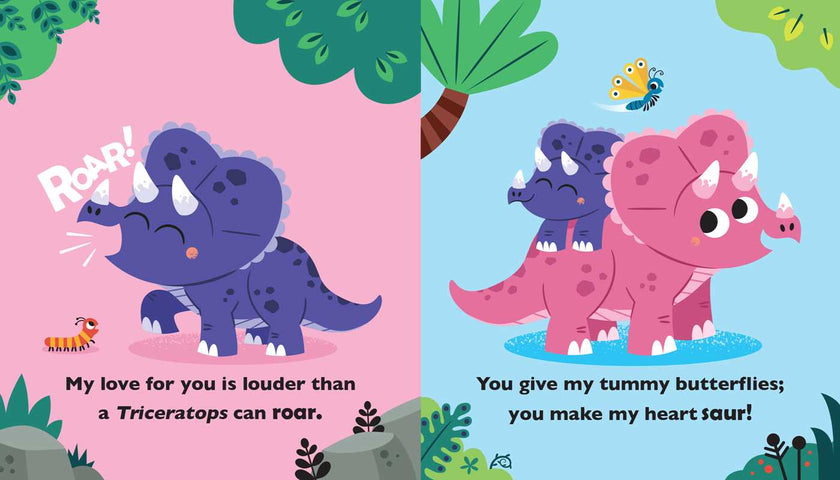 You Make My Heart Saur Board Book