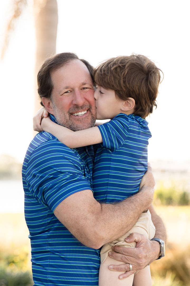 Boys Performance Polo | Sea Breeze Stripes